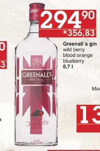Greenall's gin, 0,7 l