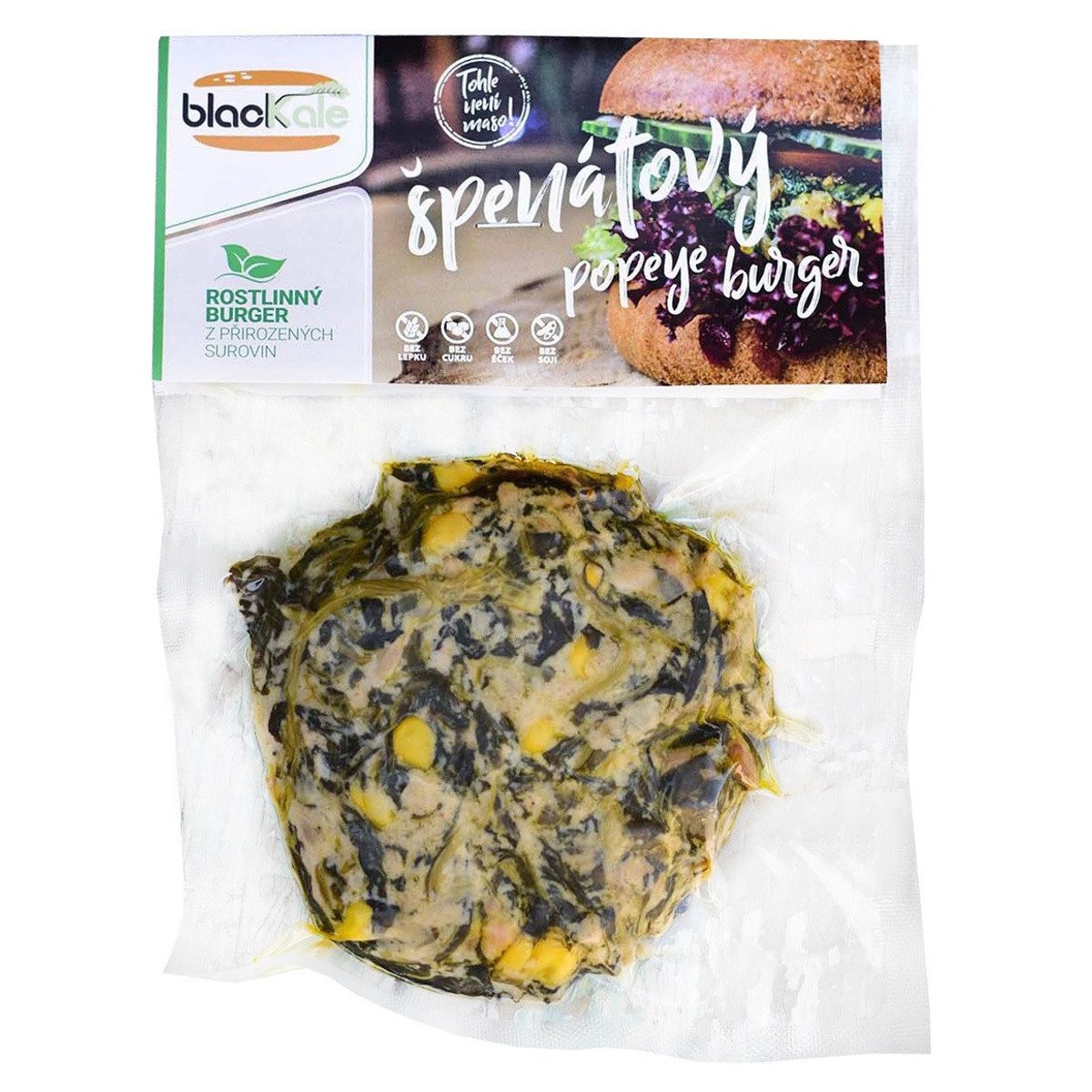 Black Kale Vegan Burger špenátový