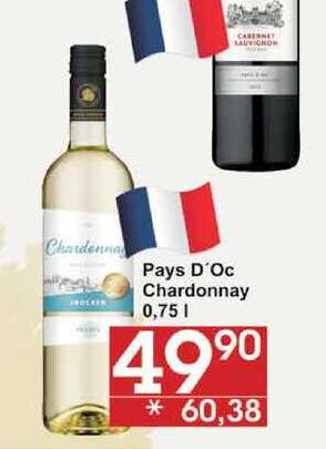 Pays D'OC Chardonnay, 0,75 l