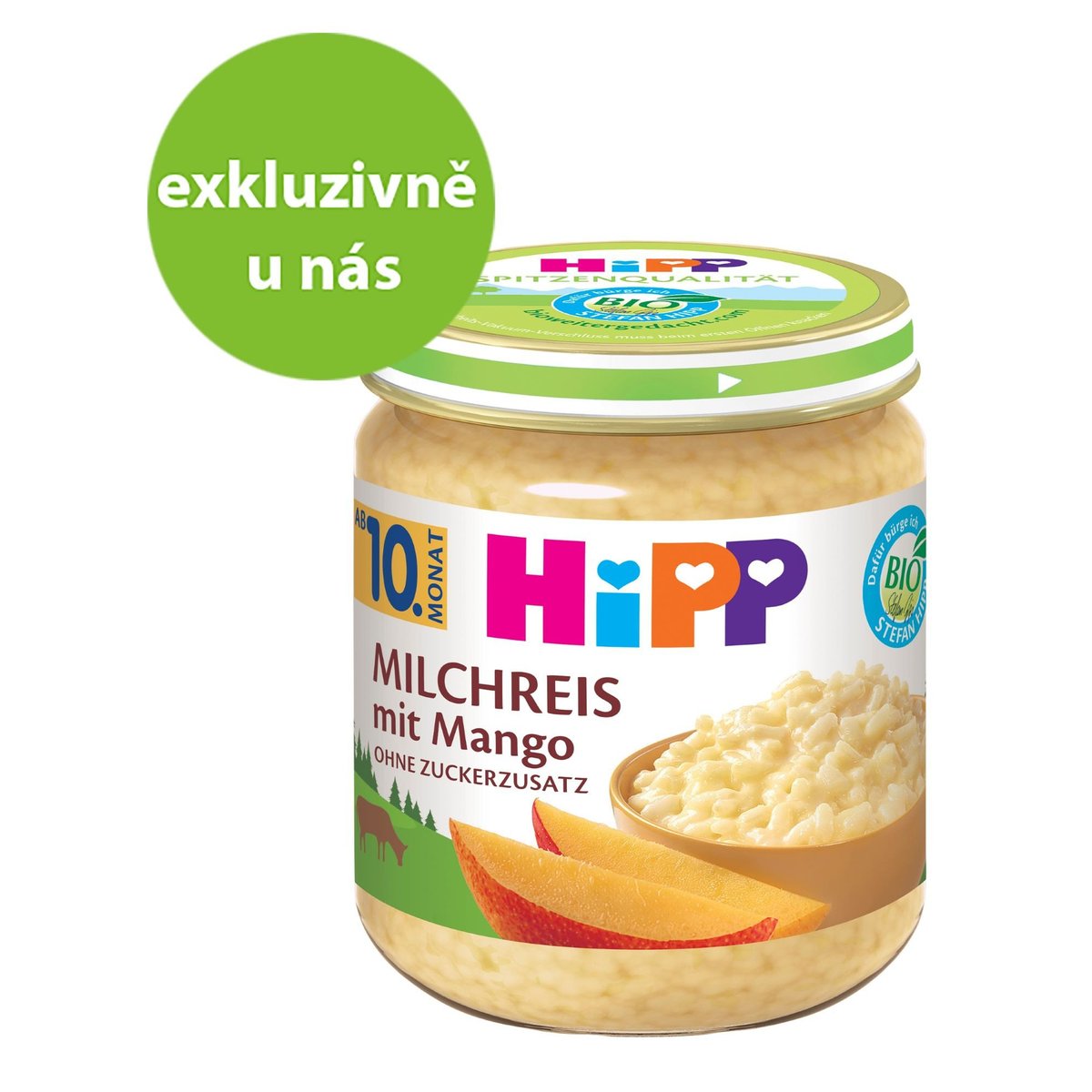 HiPP BIO Mléčná rýže s mangem