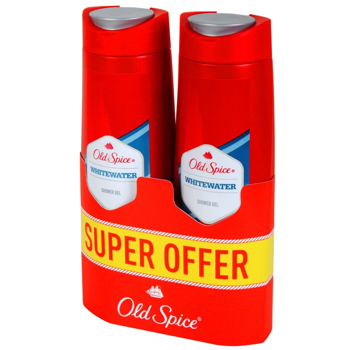 Old Spice Whitewater Sprchový gel pro muže (2×400 ml)