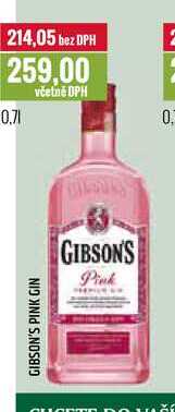 GIBSON'S PINK GIN 0,7l