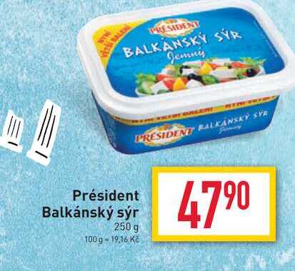Président Balkánský sýr 250 g