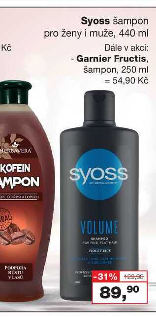 Syoss šampon pro ženy i muže, 440 ml 