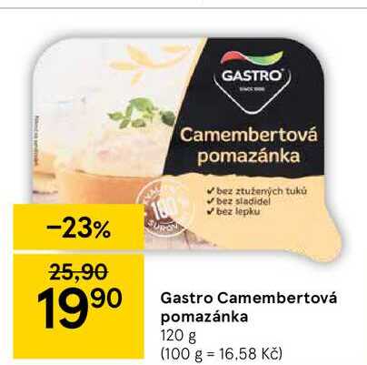 Gastro Camembertová pomazánka 120 g 