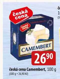Česká cena Camembert, 100 g