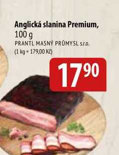 Anglická slanina Premium, 100 g