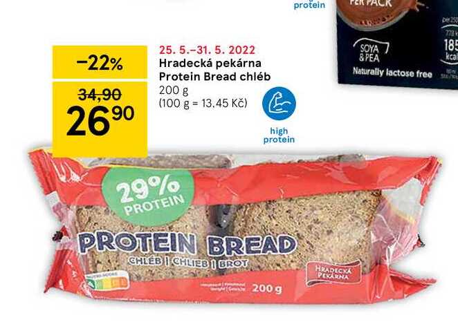 Hradecká pekárna Protein Bread chléb 200 g 