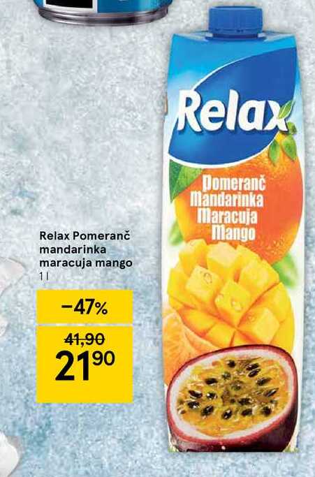 Relax Pomeranč mandarinka maracuja mango 1 l