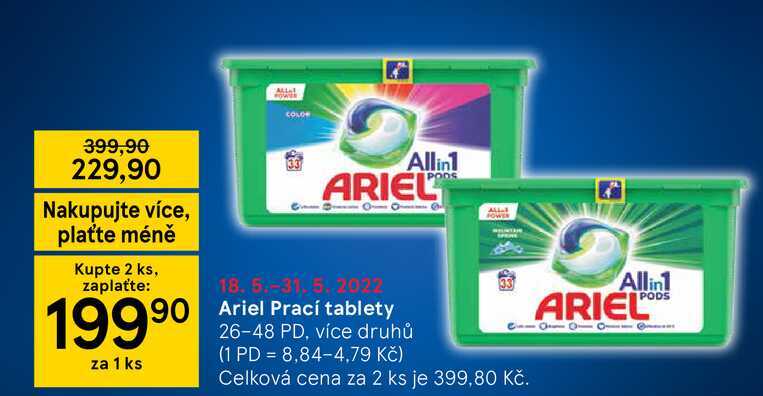 Ariel Prací tablety 26-48 PD