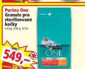 Purina One Granule pro sterilizované kočky 6 kg