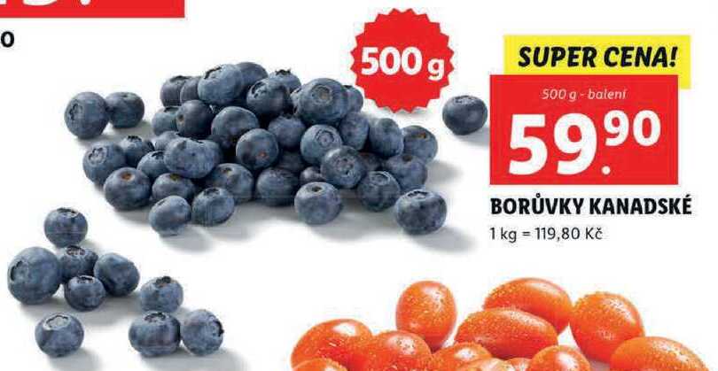 BORŮVKY KANADSKÉ, 500 g