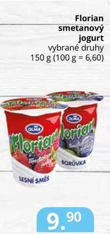 Florian smetanový jogurt vybrané druhy 150 g