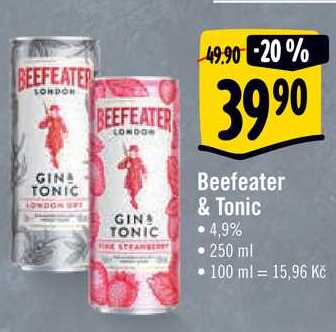 Beefeater & Tonic, 250 ml