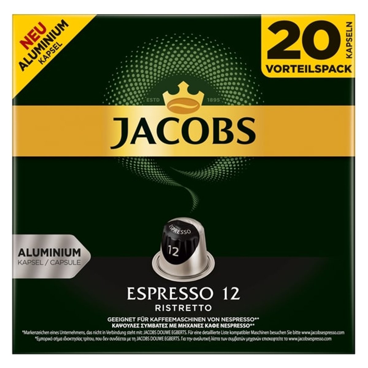 Jacobs Espresso Ristretto kávové kapsle