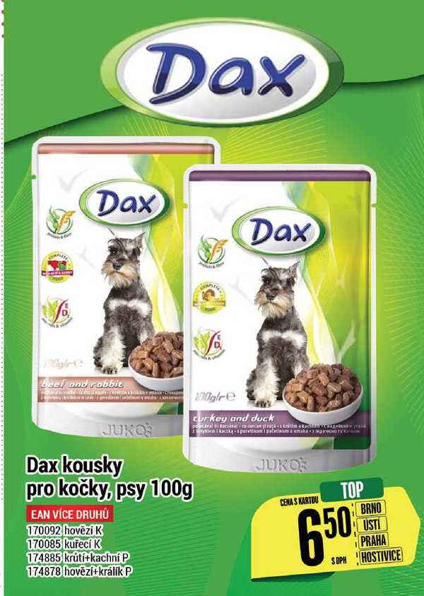 Dax kousky pro kočky, psy 100g