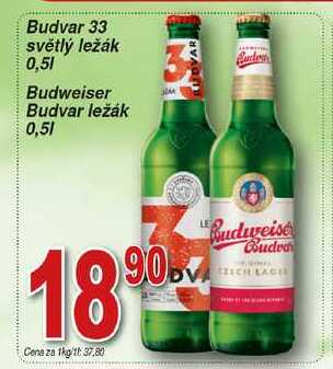 Budweiser Budvar ležák 0,5l