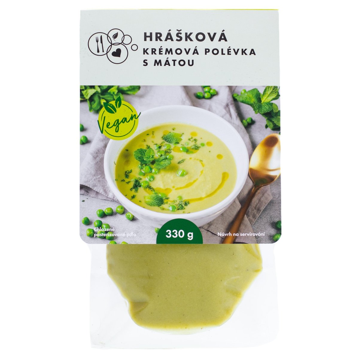 Vegan Hrášková polévka s mátou