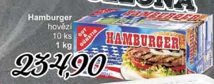 Hamburger hovězí 10 ks 1 kg