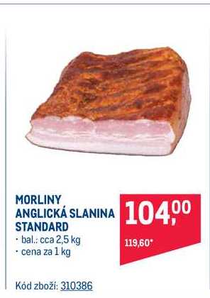 MORLINY ANGLICKÁ SLANINA STANDARD 1 kg  