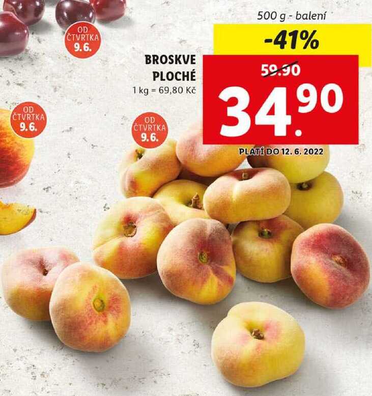 BROSKVE PLOCHÉ, 500 g