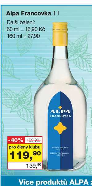 Alpa Francovka, 1l