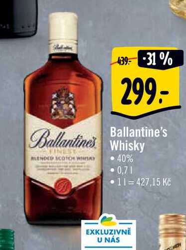 Ballantines Whisky 0,7 l