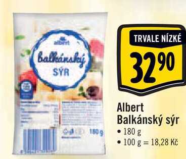 Albert Balkánský sýr, 180 g