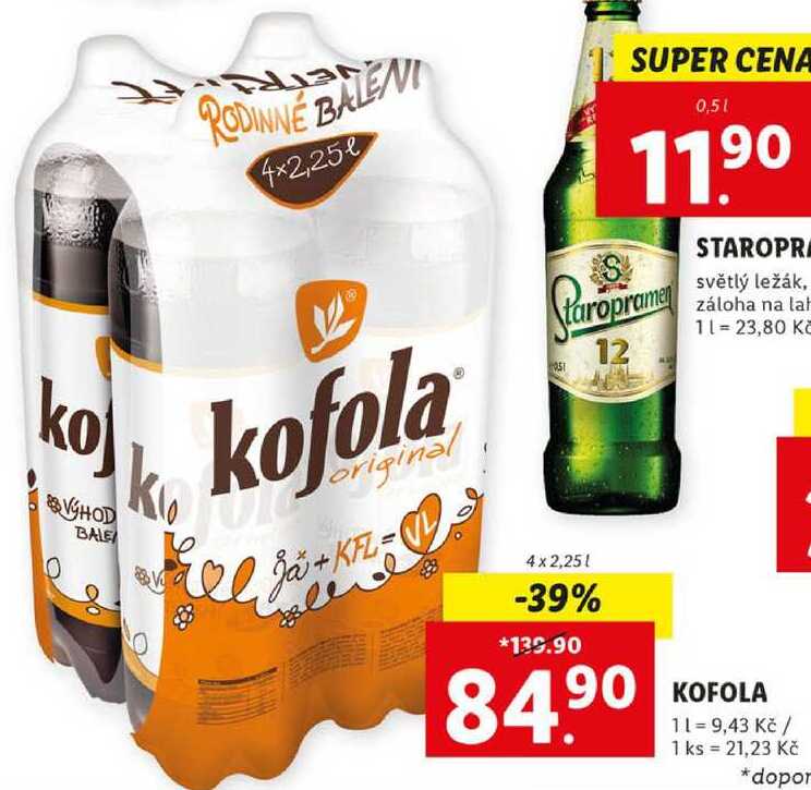 KOFOLA, 4x 2,25 l