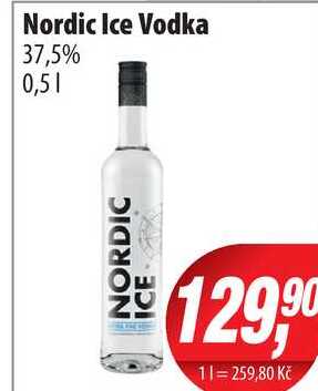 Nordic Ice Vodka 37,5% 0,5l v akci