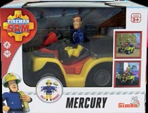 Požárník Sam Ctyrkolka Mercury s figurkou