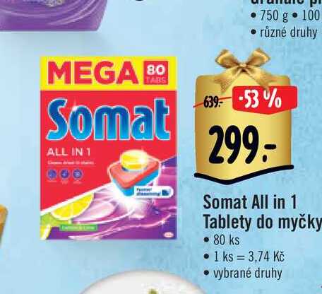   Somat All in 1 Tablety do myčky • 80 ks 