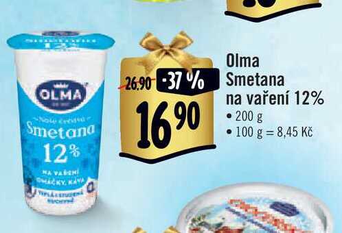  Olma Smetana  na vaření 12% • 200 g  v akci
