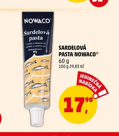 SARDELOVÁ PASTA NOWACO, 60 g