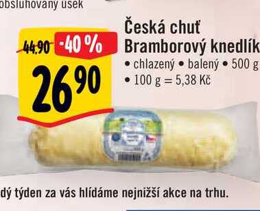 Česká chuť Bramborový knedlík 500 g