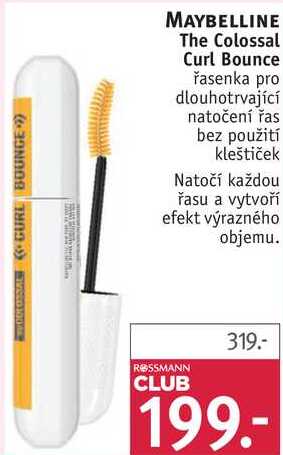 MAYBELLINE The Colossal Curl Bounce řasenka 