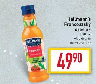 Hellmann's Francouzský dresink 210 ml