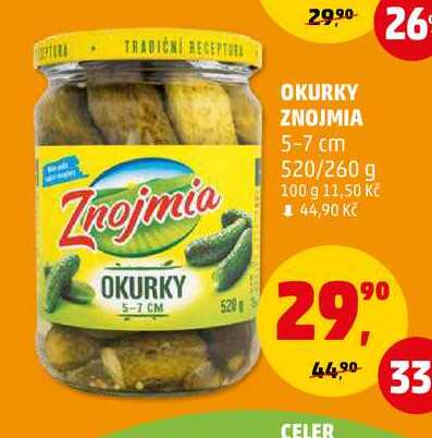 OKURKY ZNOJMIA 5-7 cm, 520 g