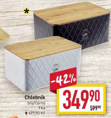 Chlebník bílý/černý 1 ks