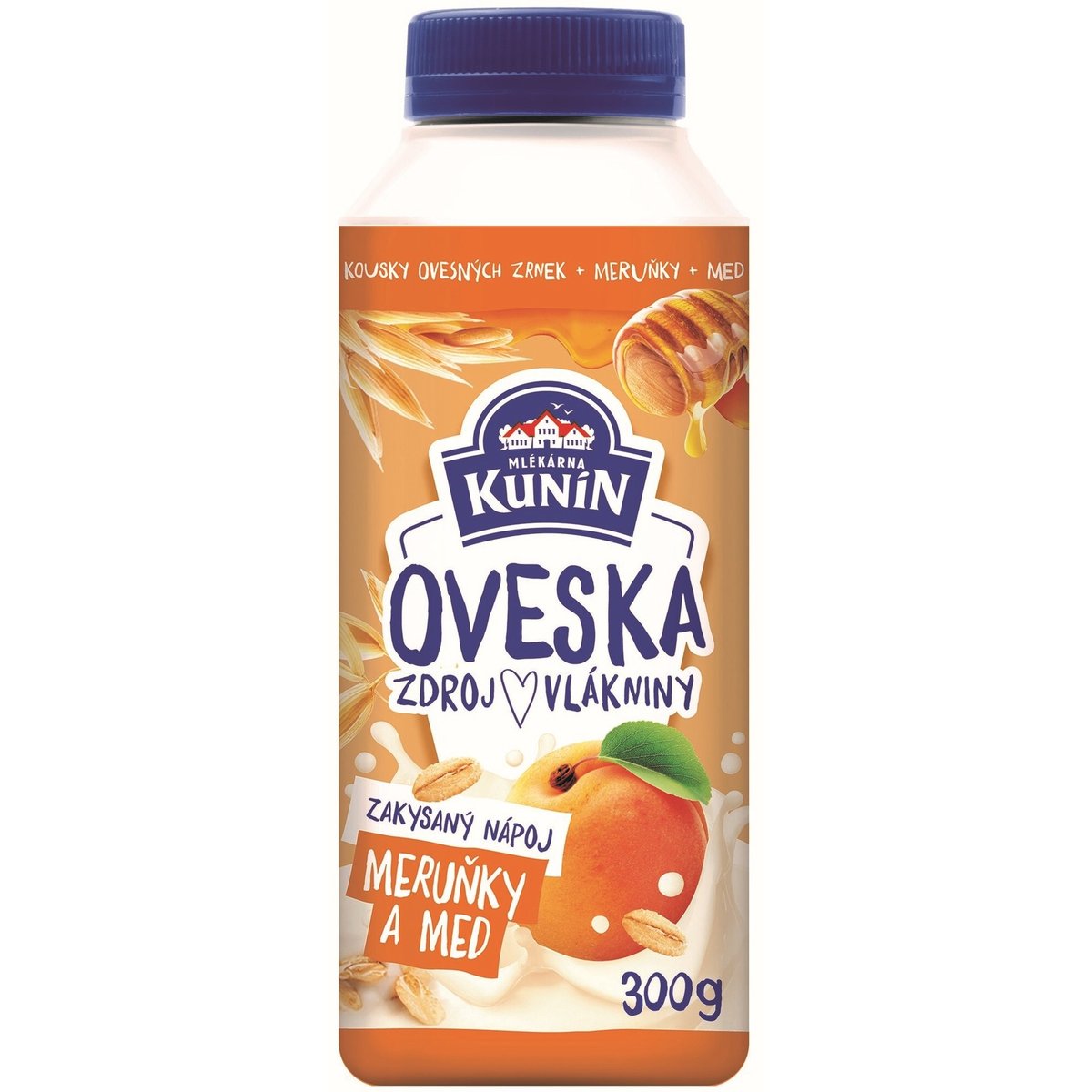 Mlékárna Kunín Oveska zakysaný nápoj meruňka-med v akci