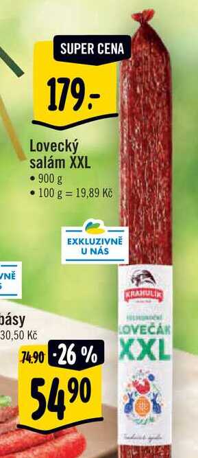 Lovecký salám XXL • 900 g