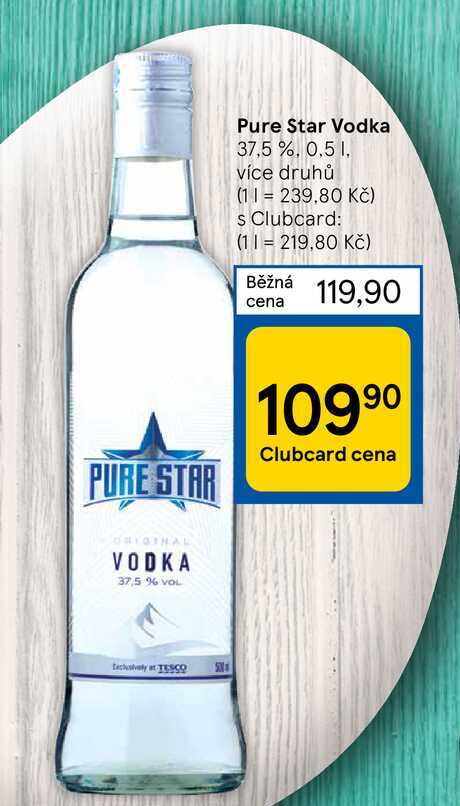 Pure Star Vodka 37,5 %, 0,5 l