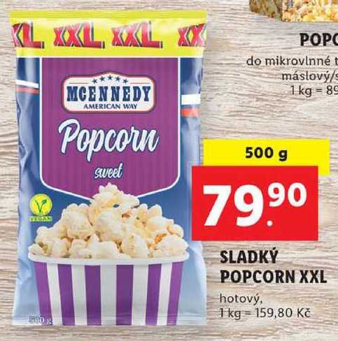 SLADKÝ POPCORN XXL, 500 g