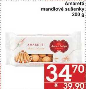 Amaretti mandlové sušenky, 200 g