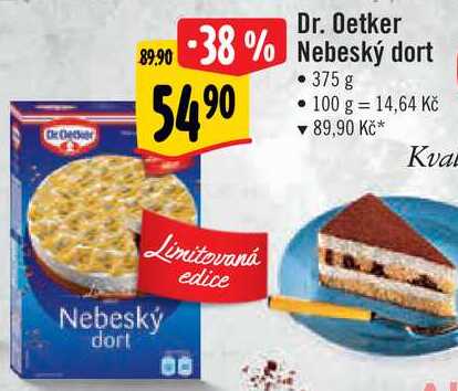 Dr. Oetker Nebeský dort, 375 g