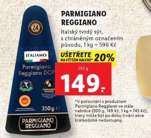 PARMIGIANO REGGIANO, 250 g