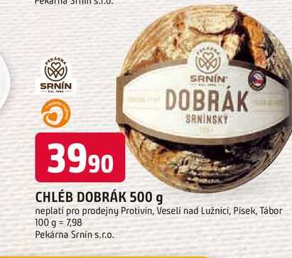 CHLÉB DOBRÁK 500 g