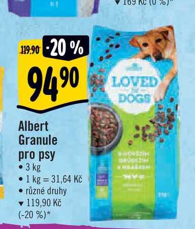 Albert Granule pro psy • 3 kg