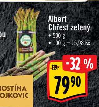 Albert Chřest zelený • 500 g