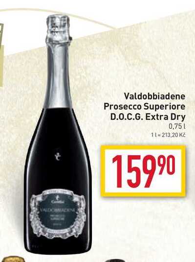 Valdobbiadene Prosecco Superiore D.O.C.G. Extra Dry 0,75l